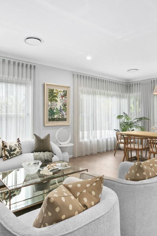 Living and dining room styling